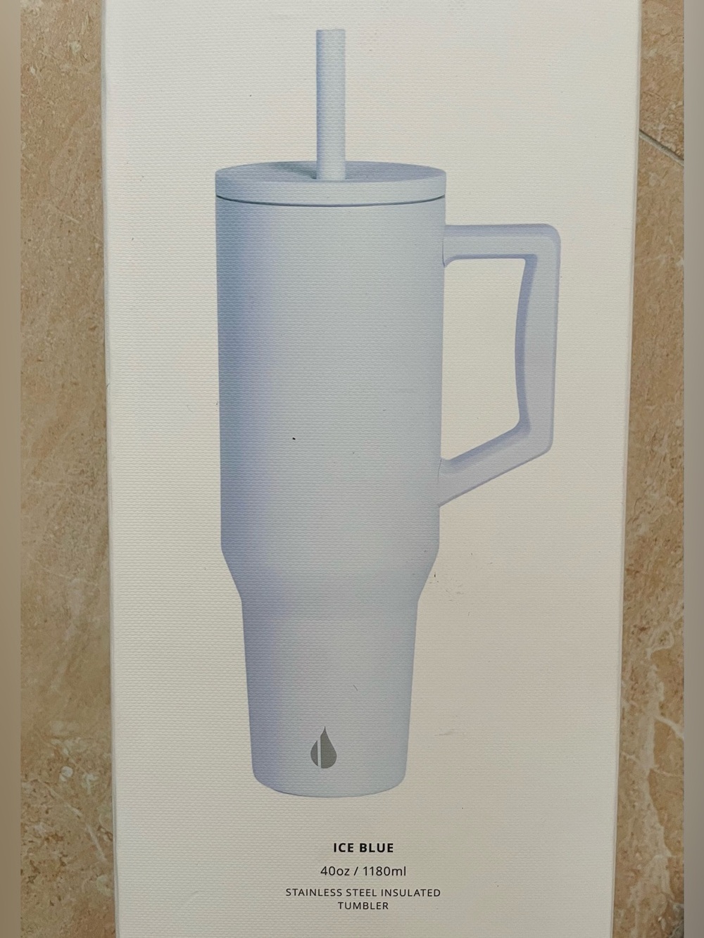 Elemental Commuter Insulated Tumbler with Handle - Ice Blue